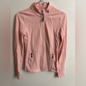 Rise Pink Utility Jacket with High Collar and Stretchy Fabric small